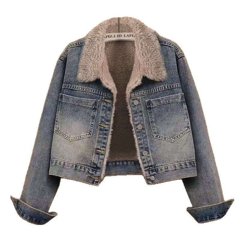 Women's Retro Short Loose Casual All-Match Denim Jacket