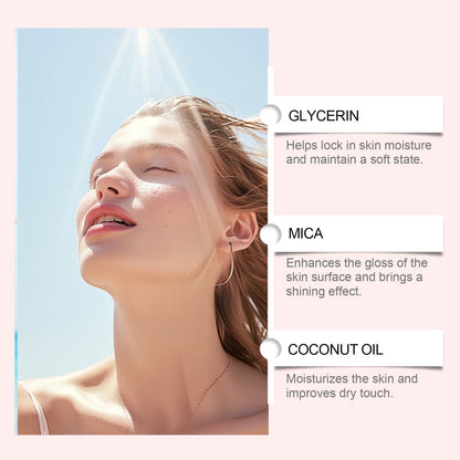 Copper Colored Coconut Protective Glitter Body Oil