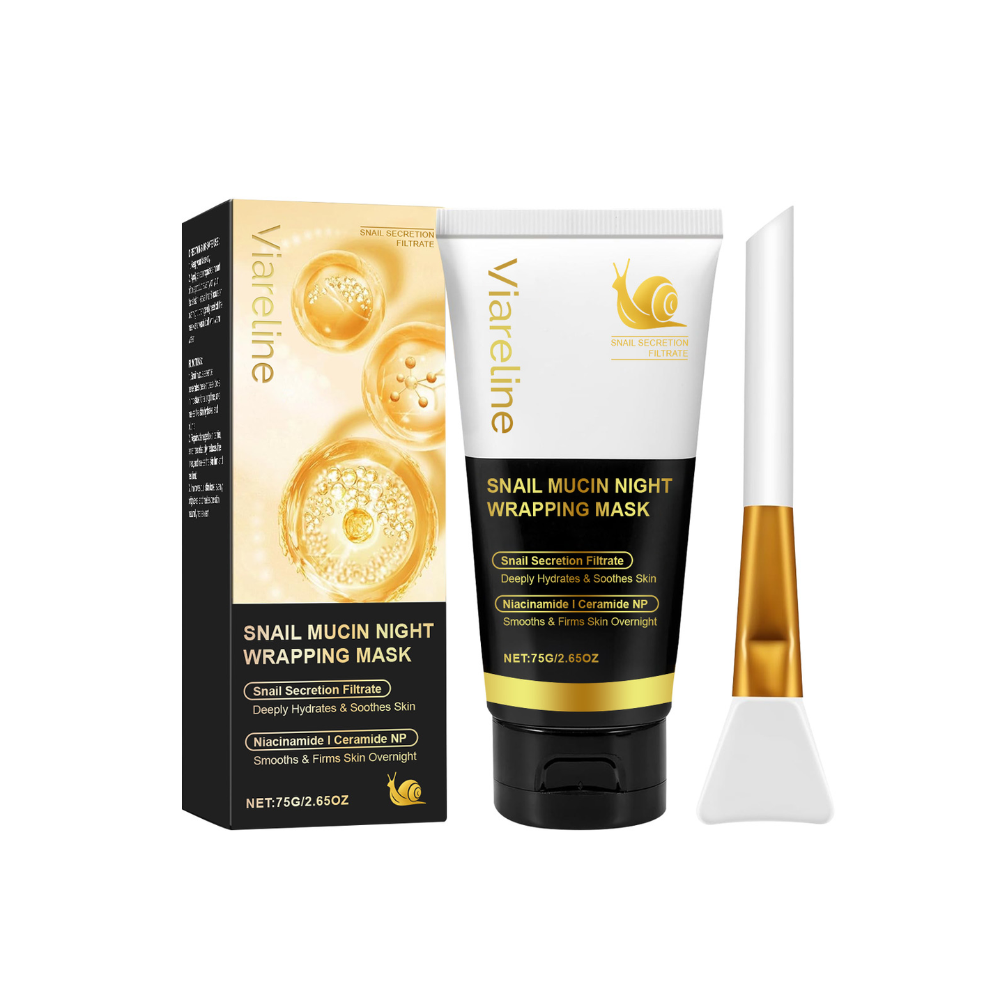 Viareline Turmeric Sleeping Mask Gentle Hydrating Exfoliating Mask Gel Hydrating And Moisturizing Mask