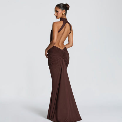 Womens European And American-style Fashionable Sexy Figure-hugging Dress