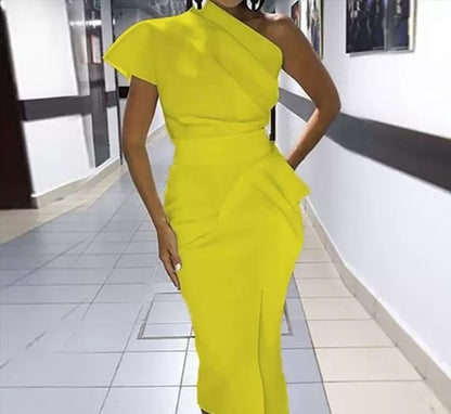 Sexy wrap hip dress