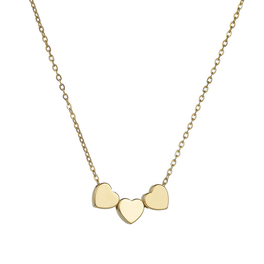 Minimalist Sleek Stainless Steel Pierced Heart Necklace With A Niche Designer Aesthetic For Women