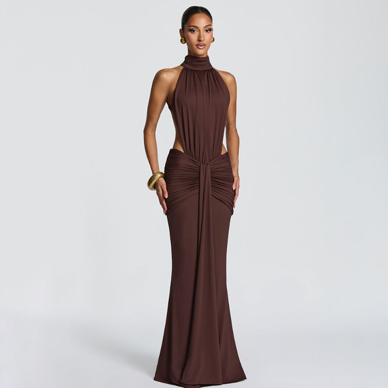 Womens European And American-style Fashionable Sexy Figure-hugging Dress