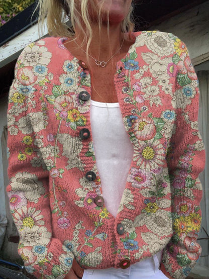Womens Stylish Casual Striped Printed Jacket
