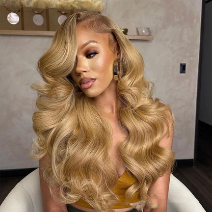 Human Hair Wig Front Lace All Real Hair 13 X4 Headgear